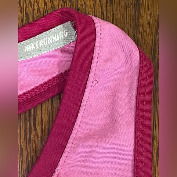 Nike Dri Fit Women’s Tank Top Active Pink Racerback Stretch Size Large - Picture 4 of 5